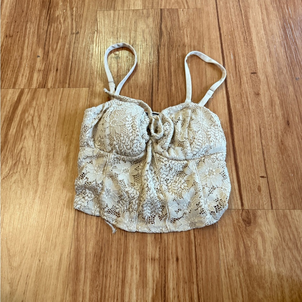 Lace Cropped Tank Top